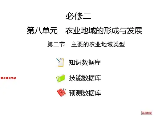 高二地理主要的农业地域类型