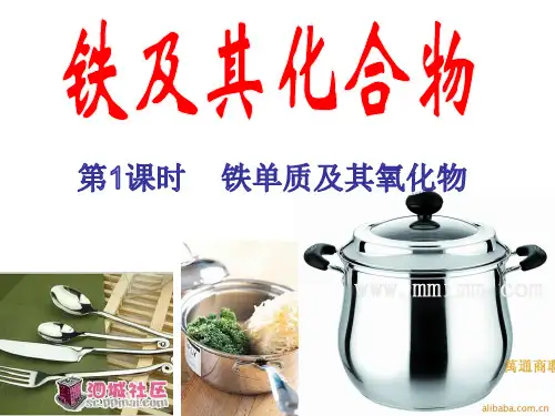 第三章 第一节 铁及其化合物 第1课时    铁单质及其氧化物 21-22学年高一化学人教必修第一册