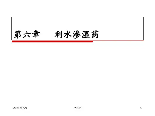 中药学-6利水渗湿药PPT课件
