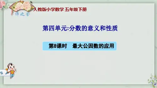 人教版小学数学五年级下册第四单元最大公因数的应用(新授)