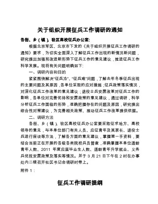 0征兵工作调研