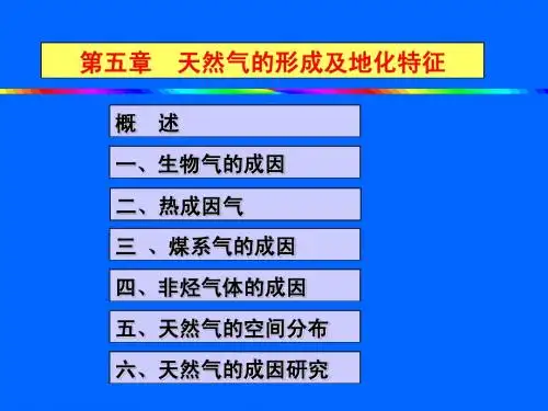 第5章 天然气的形成及地化特征(改)