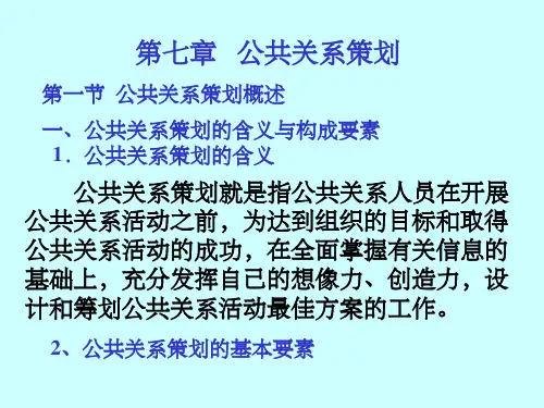 公共关系策划ppt课件