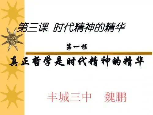 真正的哲学都是自己时代的精神上的精华_ppt课件6