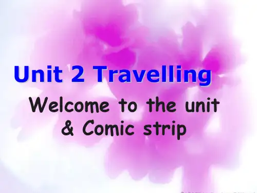 牛津译林版八年级英语下册Unit2 Travelling 课件