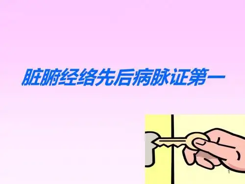 脏腑经络先后病脉证