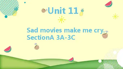unit 11 sectionA 3a-3c课件2021-2022学年人教版九年级全册