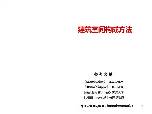 建筑空间构成方法PPT课件