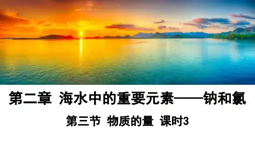 2.3课时3物质的量浓度课件高一化学人教版必修一