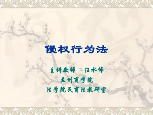 侵权行为法教学课件