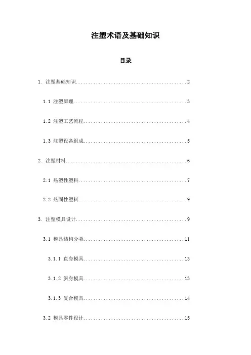 注塑术语及基础知识