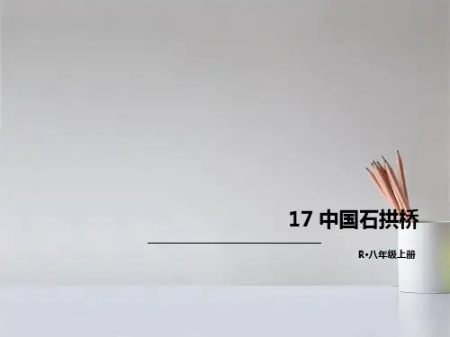 人教部编版八年级上册语文中国石拱桥(共30张PPT)课件