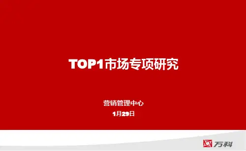 万科杭州TOP产品研究PPT课件