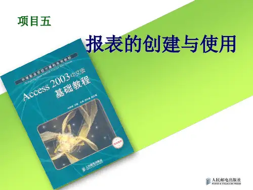 项目5_报表的创建与使用