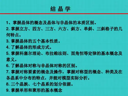 矿物岩石学复习提纲