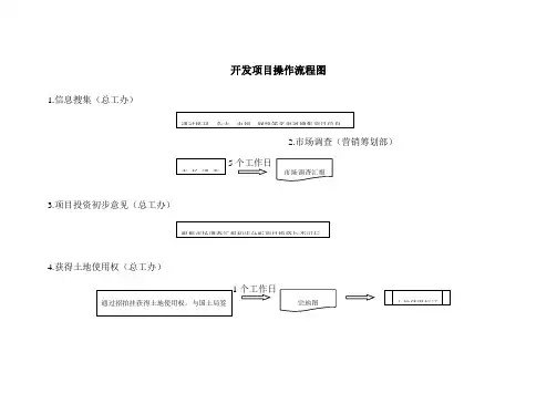 四川某地区开发项目操作流程图