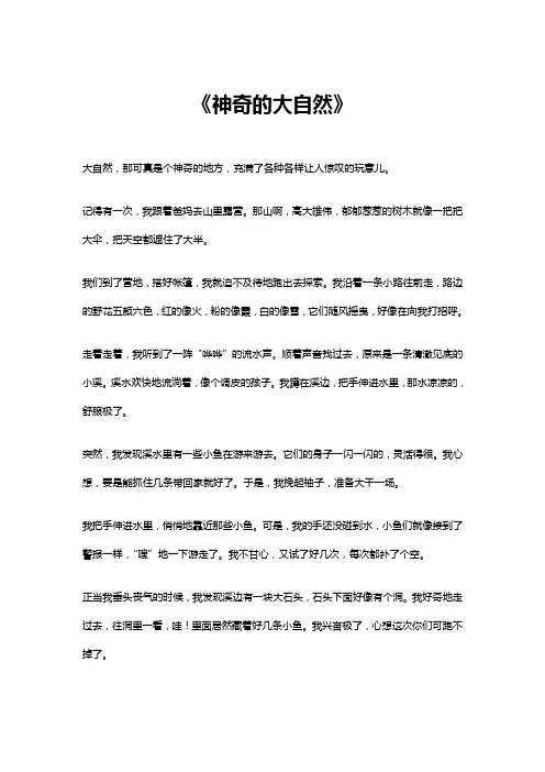 神奇的大自然