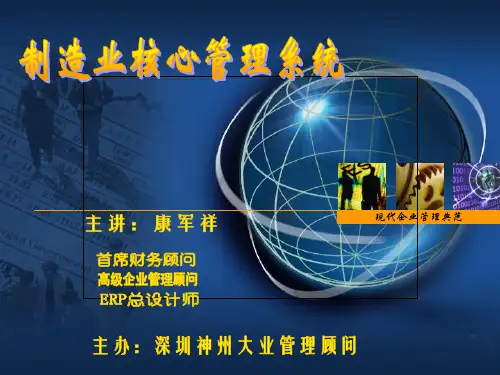 制造业核心管理体系.ppt