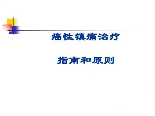 镇痛指南