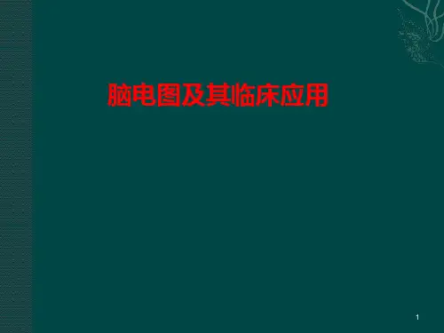 脑电图及其临床应用PPT课件全