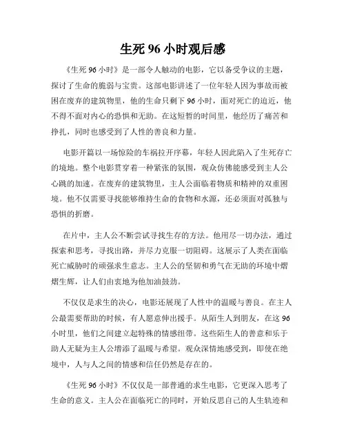 生死96小时观后感