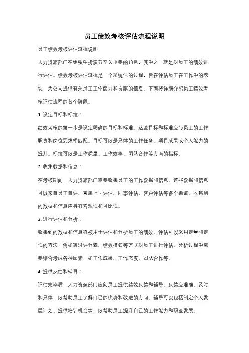 员工绩效考核评估流程说明