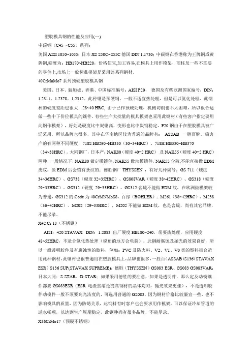模具钢性能