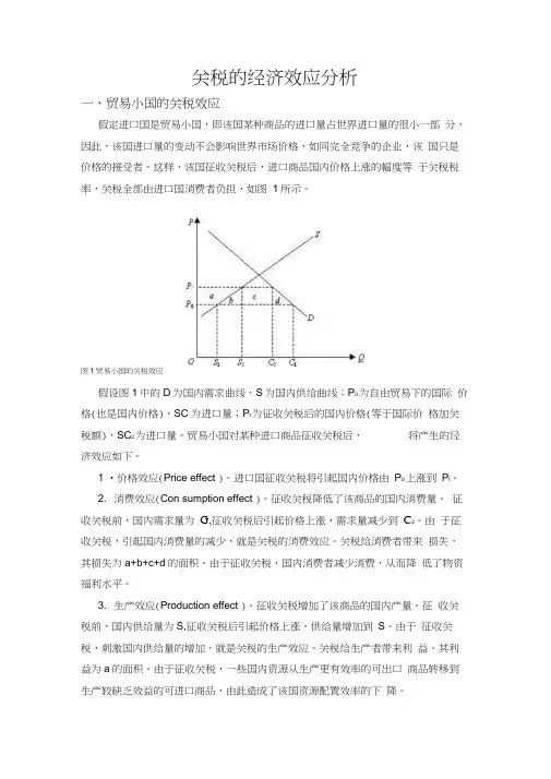 关税的经济效应分析(20200621124043)