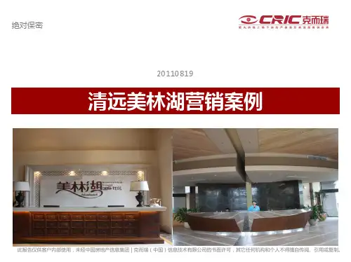 中房信-清远美林湖营销案例