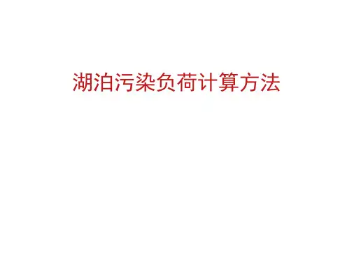 污染负荷计算.docx