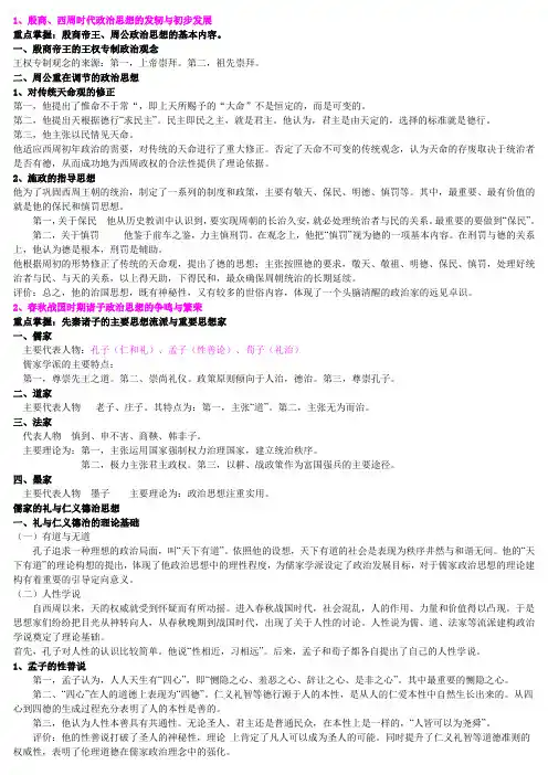 中国政治思想史