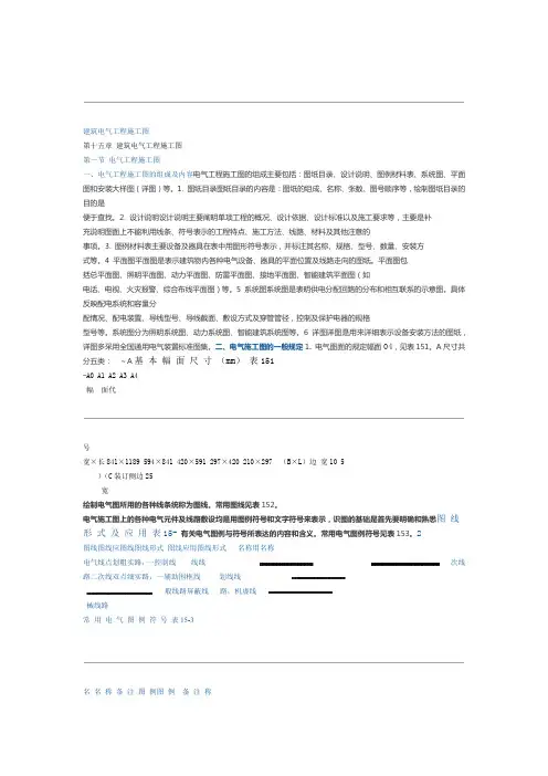 电气图符号含义及图例概要