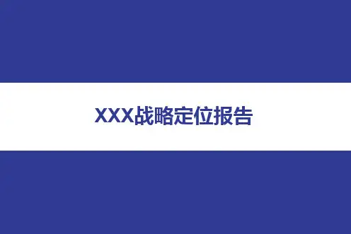 某公司战略定位报告(PPT 39页)