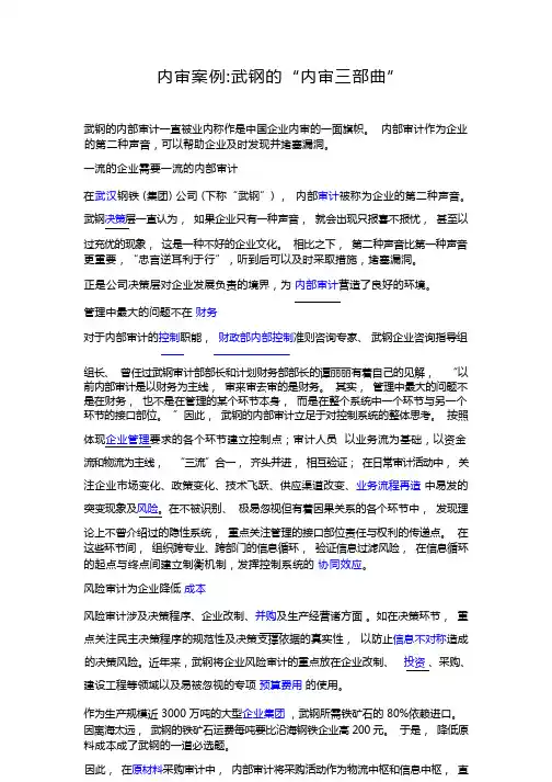 (财务内部审计)内审案例