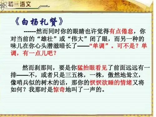 初中作文《回眸一笑百媚生——作文升格指导之结尾》PPT (共19张PPT)