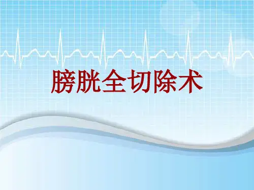 外科手术教学资料：膀胱全切除术讲解模板