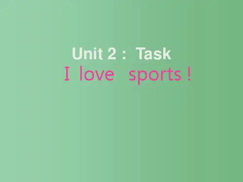 七年级英语上册《Unit2 Let’s play sports》课件