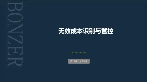 无效成本识别与管控(55页)