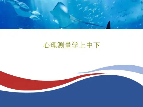 心理测量学上中下47页PPT