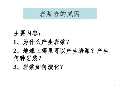 岩浆岩成因PPT课件