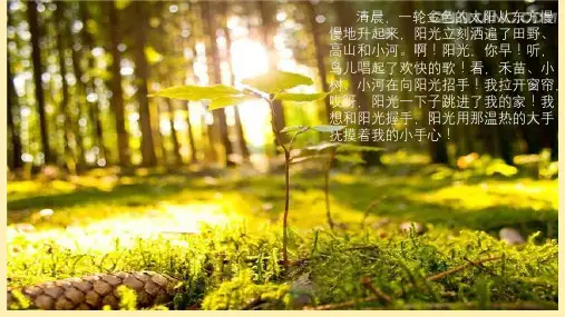 一年级下册语文ppt优秀课件-语文园地二 和大人一起读：阳光 ppt人教【部编版】