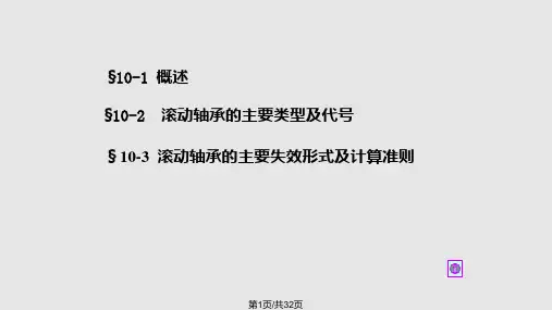 滚动轴承及其组合设计PPT课件