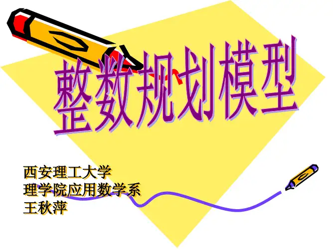 整数规划模型