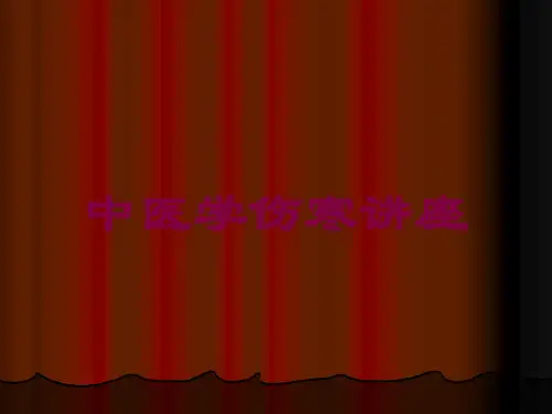 中医学伤寒讲座培训课件