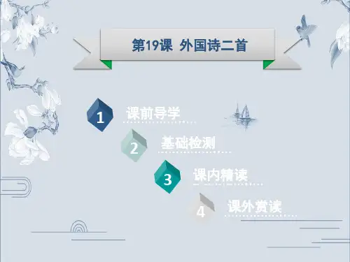 第19课 外国诗二首-2020春部编版七年级语文下册课件(共14张PPT)