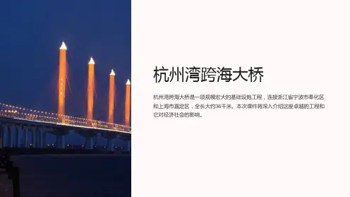 《杭州湾跨海大桥》课件