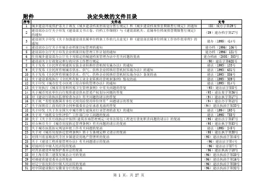 住建部844个取消的文件