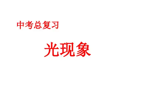 初中科学(光学)复习(课件30张)