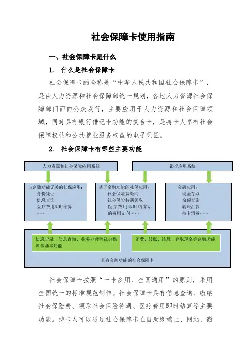 社会保障卡使用指南