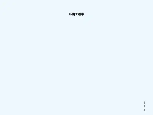 环境生态工程第一章水体自净